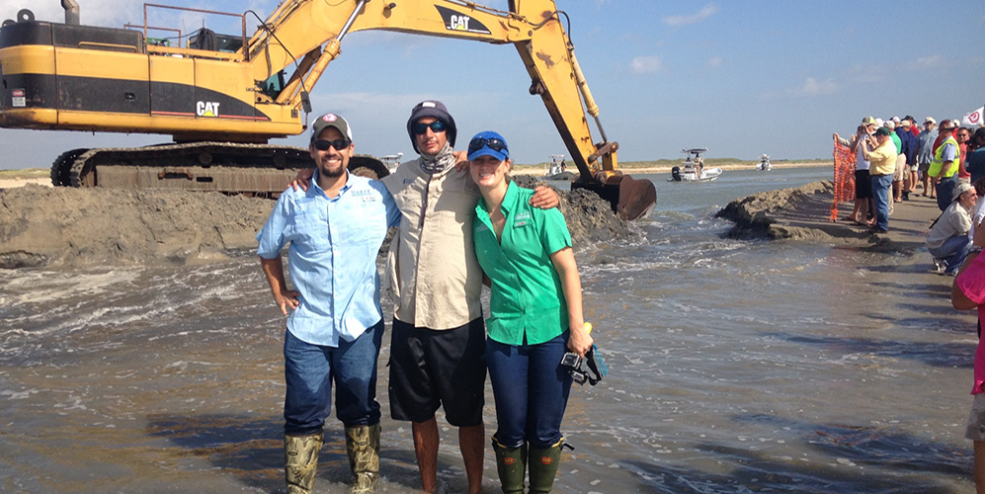 CSSC staff at the reopening of Cedar Bayou